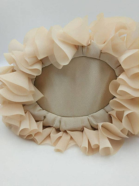 Three-Dimensional Flower Handbags: Apricot / One_size