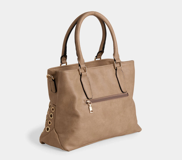 Amabel Double Compartment Grommet Tote
