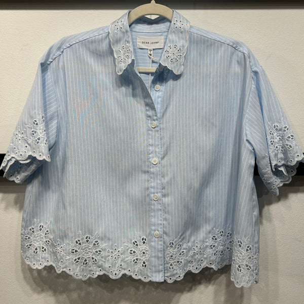 Ansel Cropped Button UP
