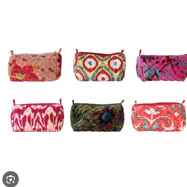 Velvet Zip Pouch (Large)
