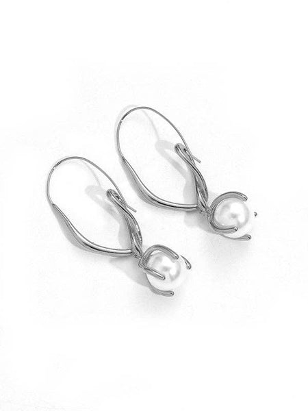 Geometric Drop Earrings: GOLD