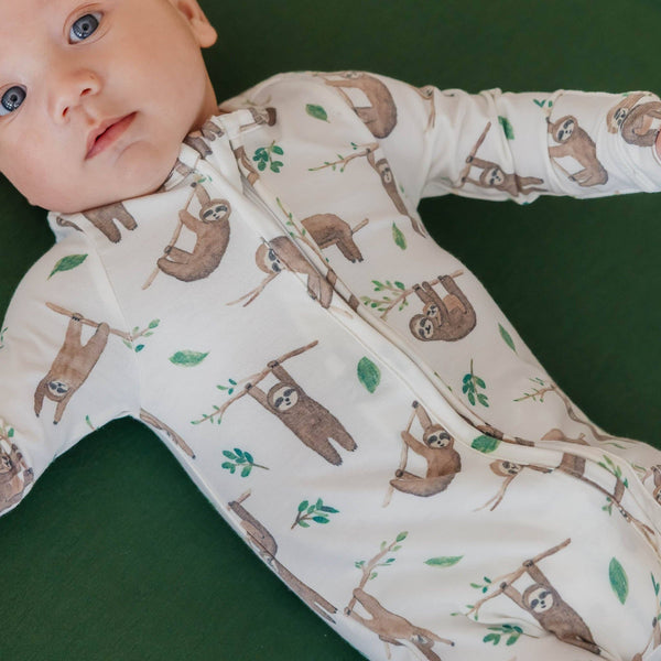 Noah Zip-Up Footie Pajama