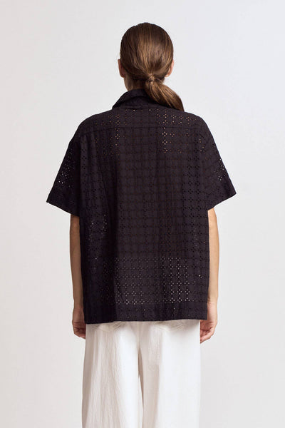Bella Eyelet Button Up