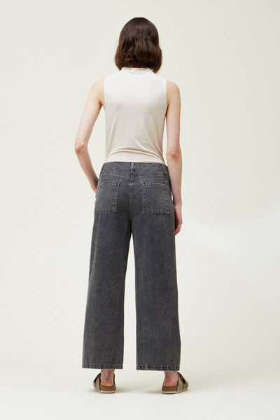 DENIM PANTS: Black Wash