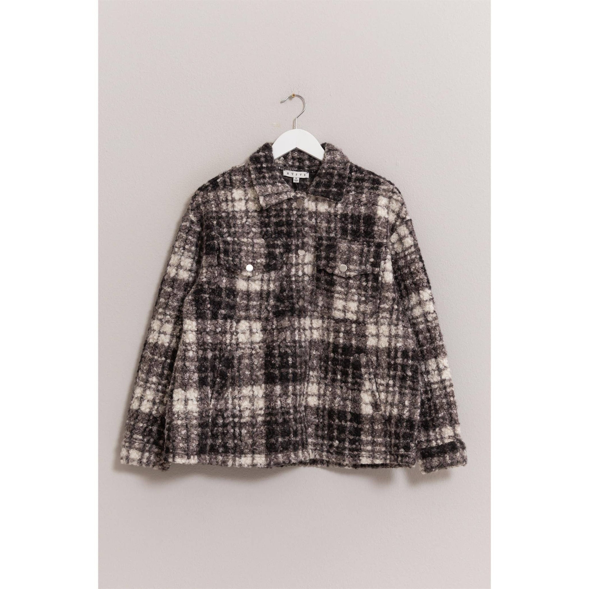 Plaid Boucle Shacket
