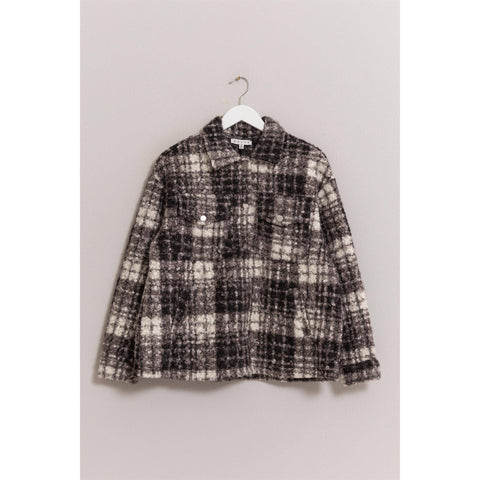 Plaid Boucle Shacket