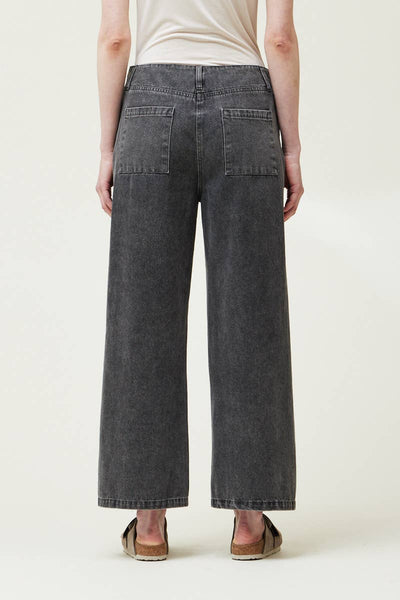 DENIM PANTS: Black Wash