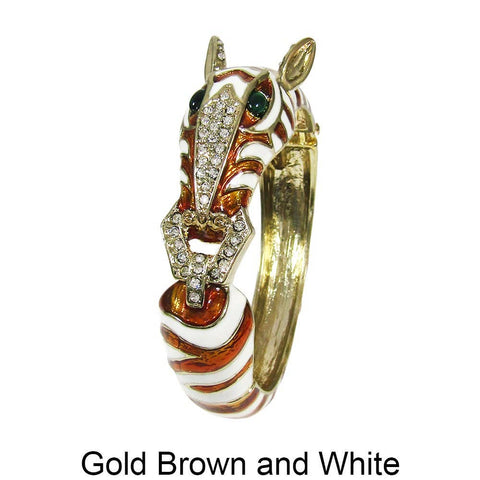 Zebra Hinge Bangle Cuff