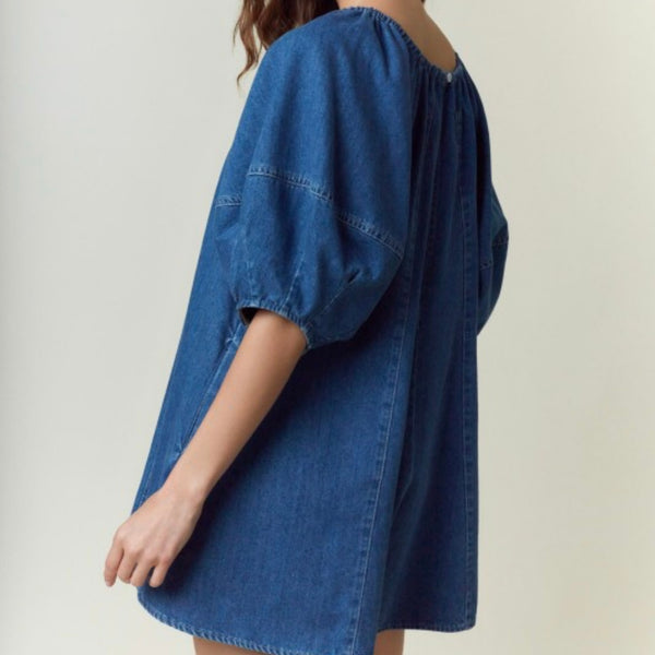 Easy Fit Denim Romper
