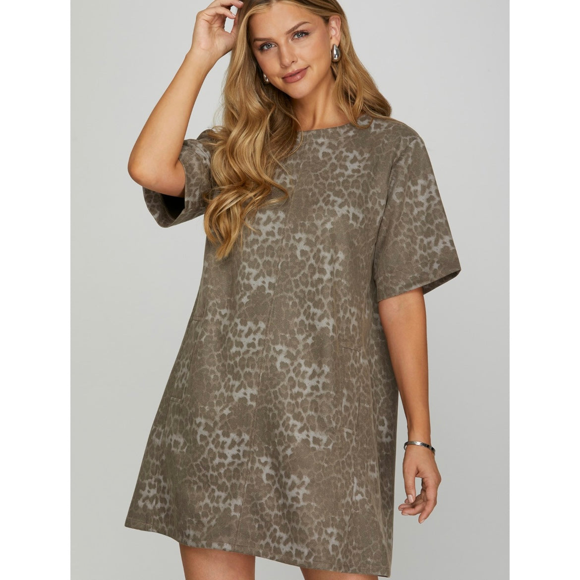 Animal Print Suede Mini