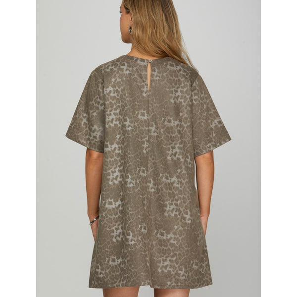 Animal Print Suede Mini