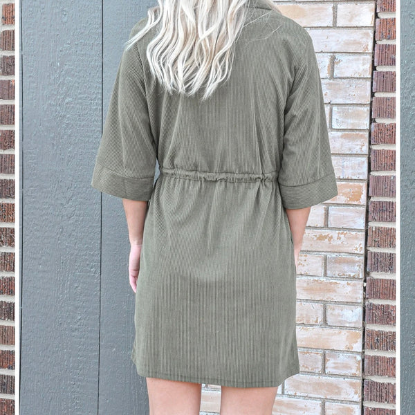 Forest Cordurory Dress