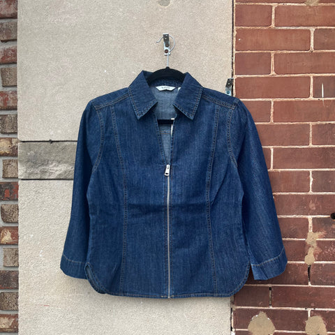 Luva Chambray Zip blouse