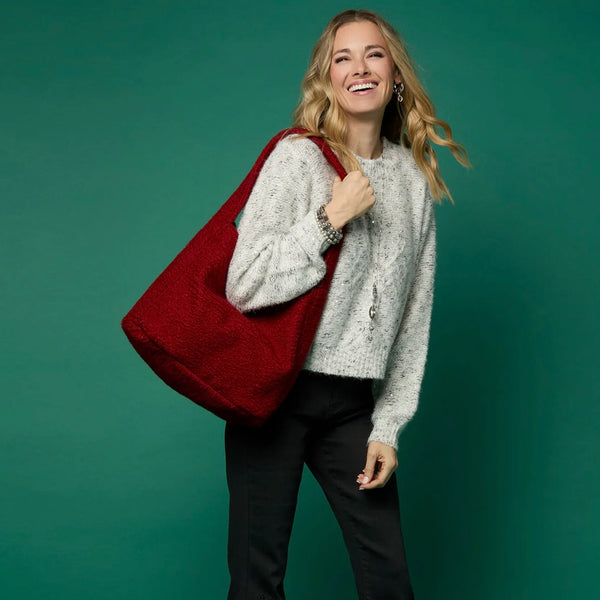 Alivia Sparkle Cable Sweater