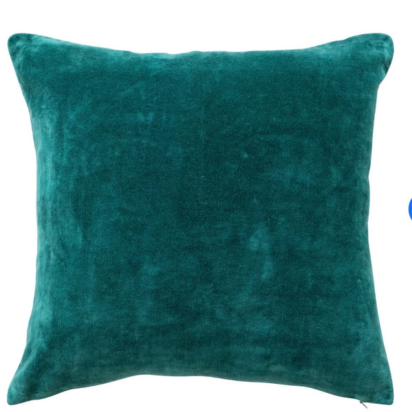 Embroidered Dog Scene Pillow