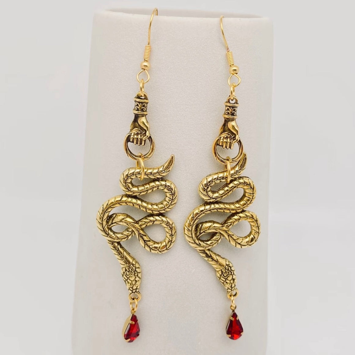 Snake Pendant Earrings