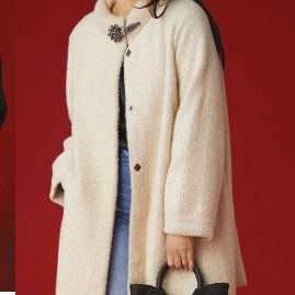 Joella Knit Coat with Broach