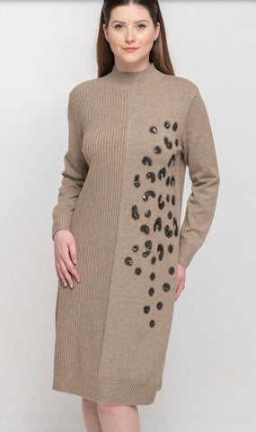 Leopard Chic Sweater (ONESIZE) Dress