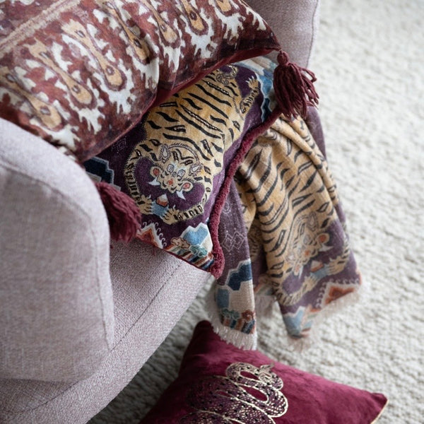 Tibetan Tiger Lumbar Pillow