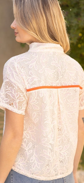 Floral Lace Pullover