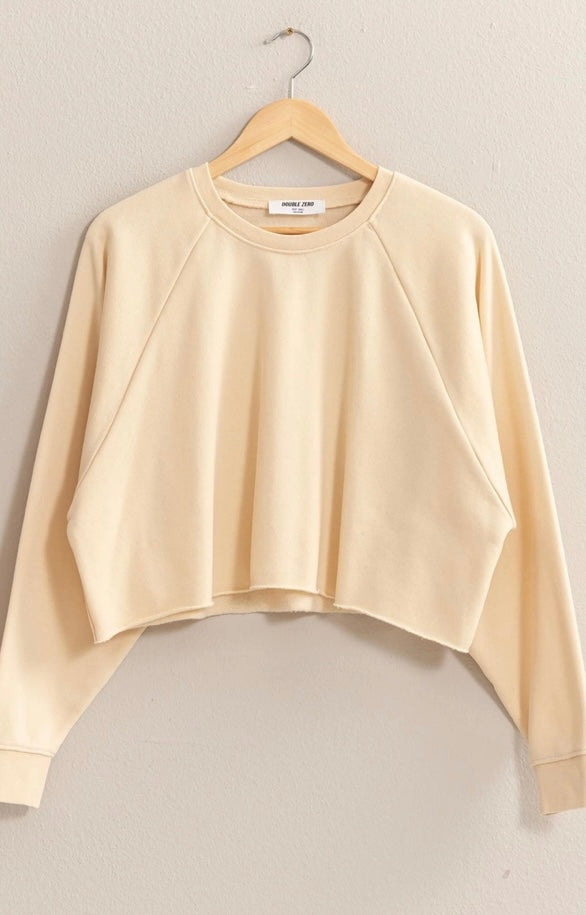 Alpaca Cropped Sweatshirt