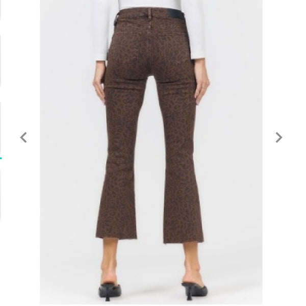 Jeanne Leopard Kick Flare