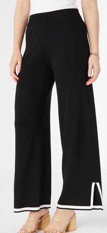 Seine Knit Border Trim Pant