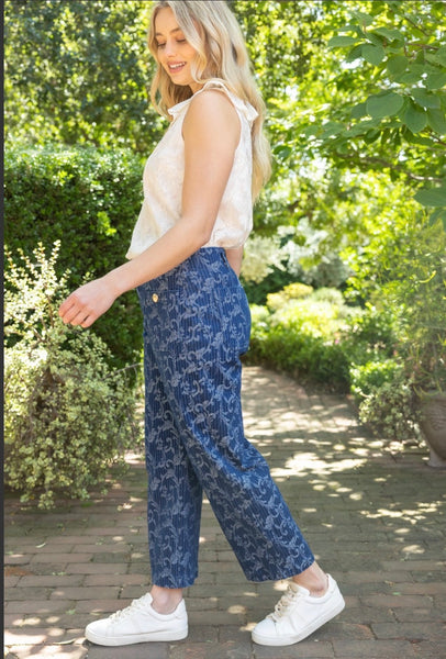 Jacquard Crop Pant