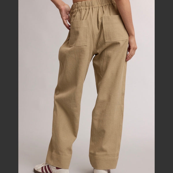 Mocha Plaid Jogger