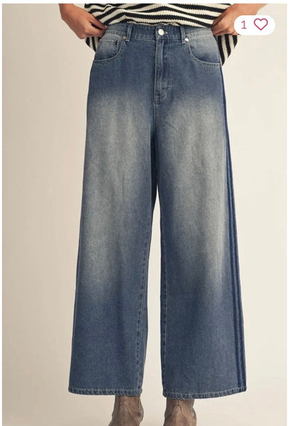 In Line Wide Leg Denim