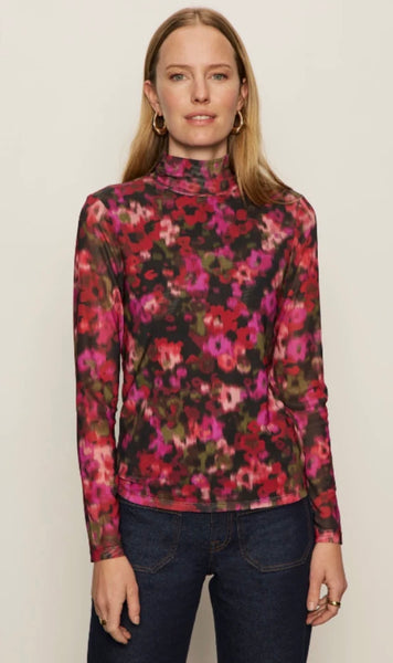 Berry Glow Semi Sheer Top