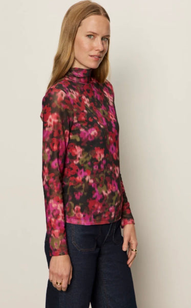 Berry Glow Semi Sheer Top