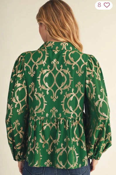 Verde Milano Blouse