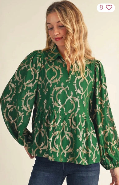 Verde Milano Blouse
