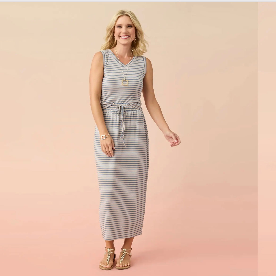 Amara Striped SKIRT/TOP Set