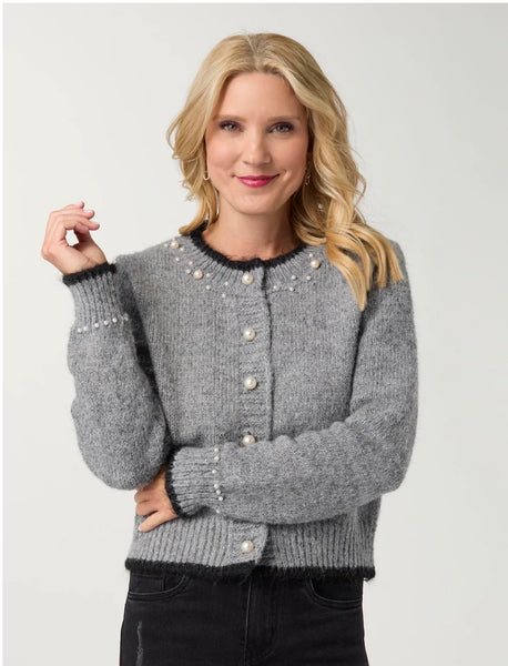 Arun Pearl Button Cardigan