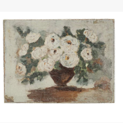 Floral Canvas in Bowl