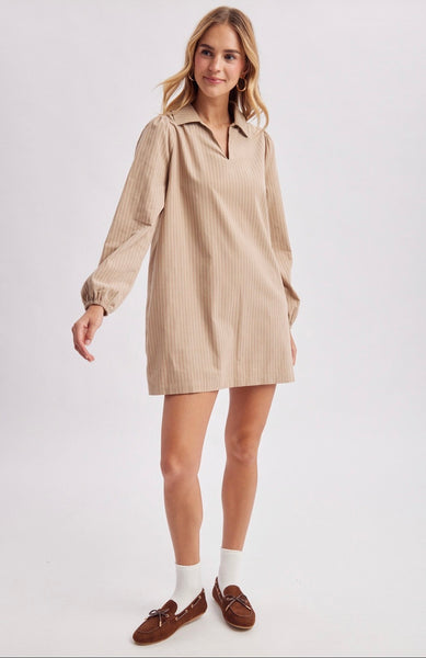 Mushroom & Merlot Corduroy Dress