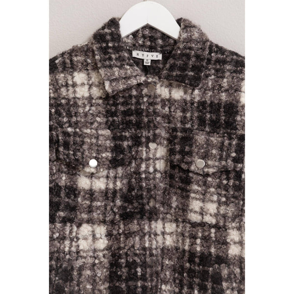 Plaid Boucle Shacket