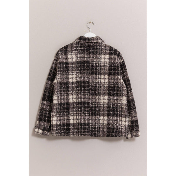 Plaid Boucle Shacket