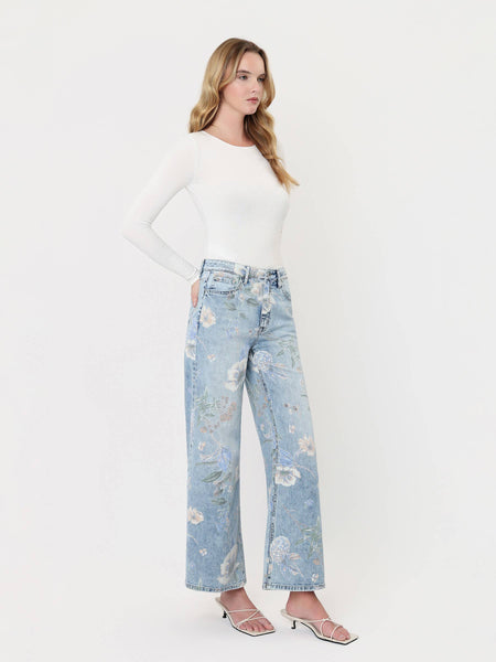 Flower Power SUPER HIGH RISE Denim