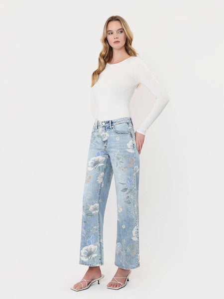 Flower Power SUPER HIGH RISE Denim