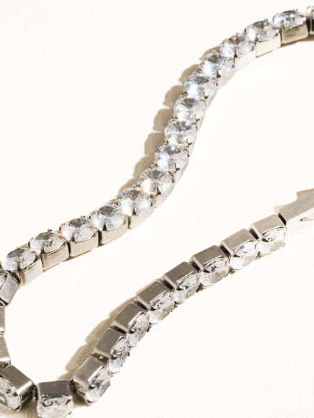 René Non-Tarnish Rhinestone Dressy Bracelet: Yellow Gold