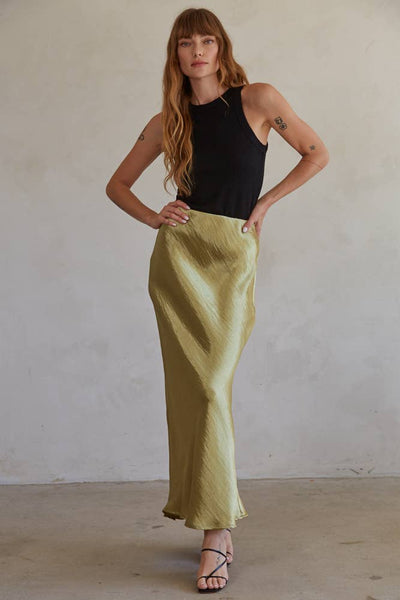 VALERIA SKIRT: Olive Gold