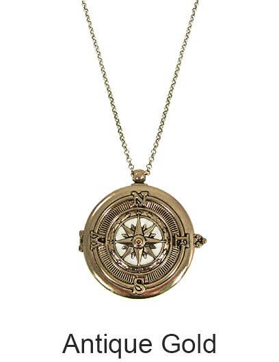 Compass  Magnifying Glass Necklace