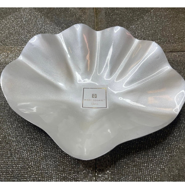 Silver ruffle bowl